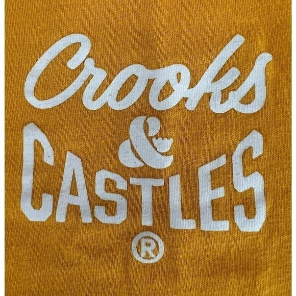 CROOKS & Castles Yellow Teen Men’s Small Preloved T-Shirt, Good Condition - Picture 6 of 8